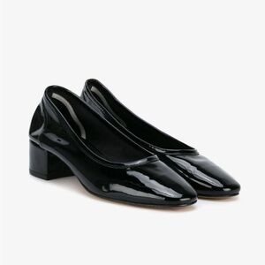 New Without Box Maryam Nassir Zadeh Black Patent Heels